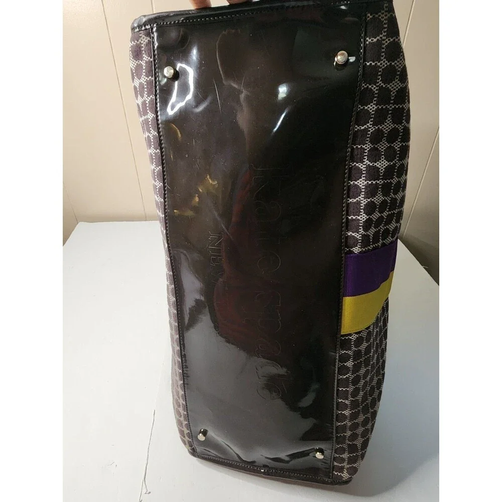 Kate Spade Travel Weekender Duffle Bag Large Brown And Purple Read Description